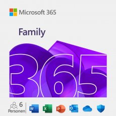 Microsoft 365 Family (6 Benutzer - 6 Geräte - 1 Jahr) ESD
